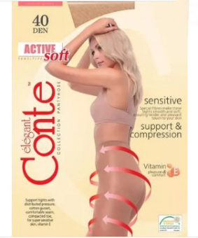 Колготки женские CONTE ACTIVE SOFT 40