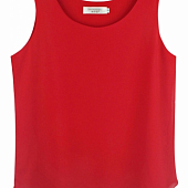 Картинка Топ шифоновый однотонный майкой от магазина LonnaMag