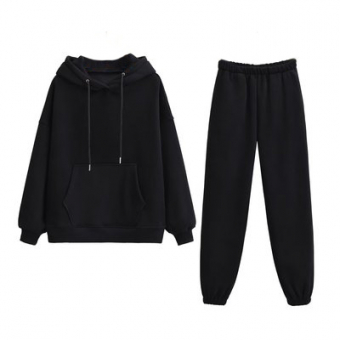 Костюм база флис худи карман кенгуру + штаны на резинках