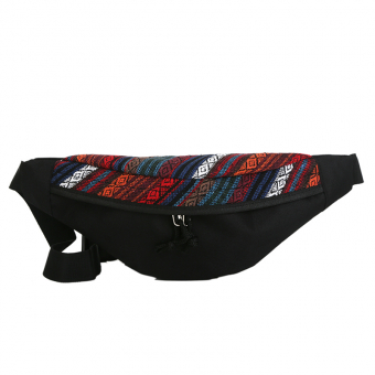 Сумка-банан тканевая принт в стиле бохо