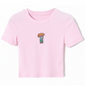 Картинка Топ футболка вышивка персонаж из мультфильма Ох уж эти детки от магазина LonnaMag