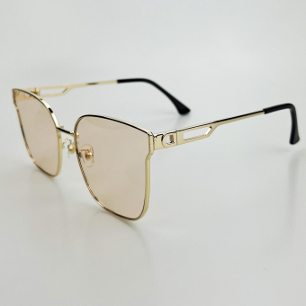 Очки тонкая металл оправа вытянуты углы дужки с вытянутой дыркой