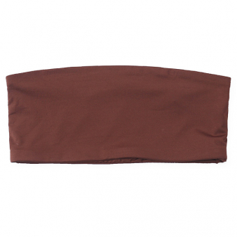 Топ бандо стрейч узкий коричневый