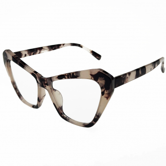 Очки прозрачные кошачий глаз квадрат два цвета