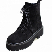 картинка Ботинки на шнуровке ELENA высокая ребристая подошва от магазина LonnaMag