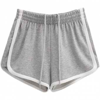 Шорты спортивные белая окантовка шнурок в цвет