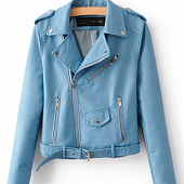 Картинка Куртка косуха кожзам карман на талии от магазина LonnaMag