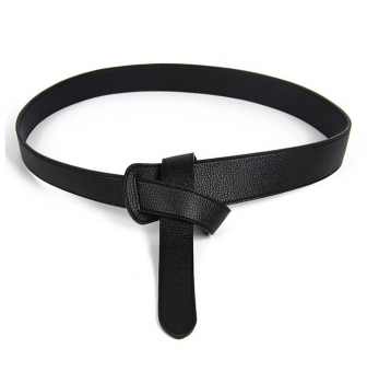 Пояс без пряжки с эффектом узла