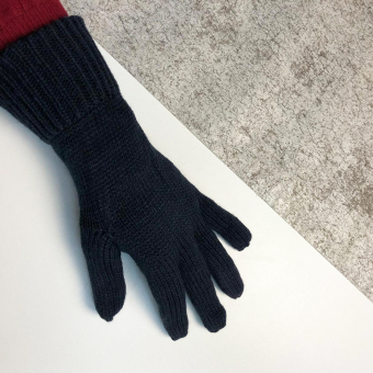 Перчатки вязаные широкий подворот