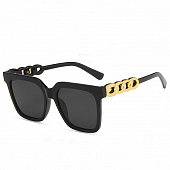 картинка Очки квадрат пластик оправа на дужках соединение золотая цепь   от магазина LonnaMag