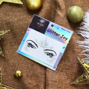 Наклейки для макияжа Стразы светятся в темноте