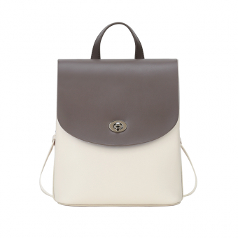 Рюкзак кожаный двухцветный