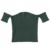 Картинка Топ трикотаж бандо пришиты маленькие полосы рукава от магазина LonnaMag