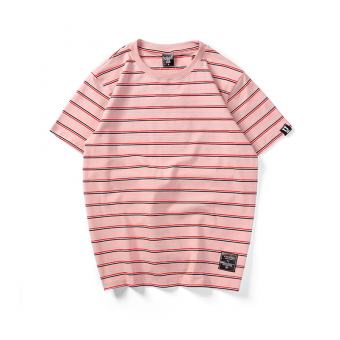 Футболка в тонкую и широкую полоску