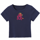 Картинка Топ футболка вышивка дракон от магазина LonnaMag