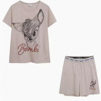 Комплект для дома футболка + шорты Bambi