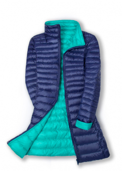 Куртка двухсторонняя удлиненная без капюшона