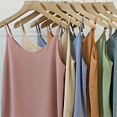 Картинка Топ майка S`20 шифон тонкие лямки регулируются от магазина LonnaMag