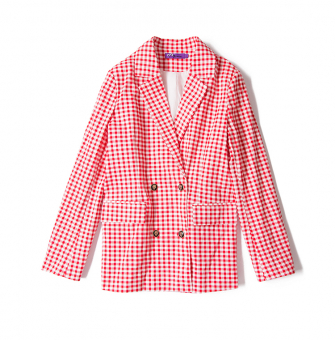 Костюм пиджак + шорты в клетку