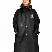 Картинка Дождевик черный матовый на спине RAIN WALK от магазина LonnaMag