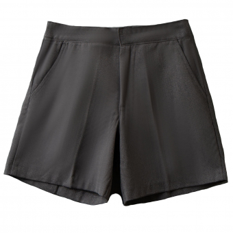 Шорты строгие мини 1 карман сзади талия на резинке