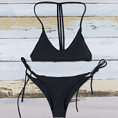 Картинка Купальник раздельный топ на спине три полоски от магазина LonnaMag