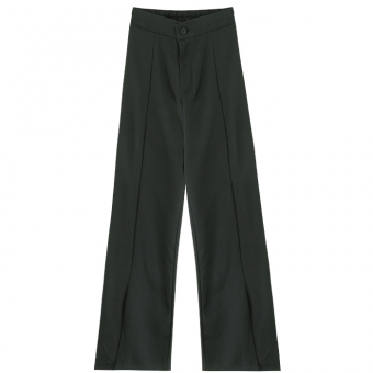 Брюки классические по середине шов с разрезами