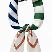 картинка Платок шелковый полосы перпендикулярно от магазина LonnaMag