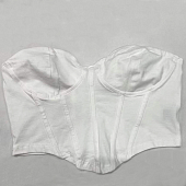 Картинка Топ корсетного кроя белый хлопок от магазина LonnaMag