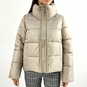 Картинка Куртка дутая цепь вдоль молнии ворот стойка от магазина LonnaMag