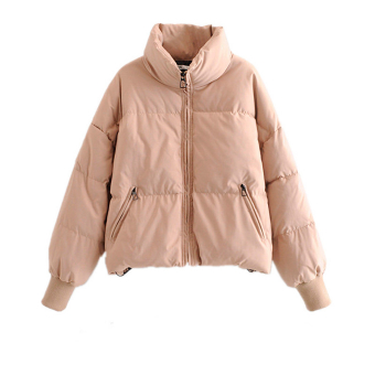 Куртка дутая с широкими руками и воротом-стойкой