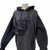 Картинка Худи толстовка oversize черные рукава и капюшон от магазина LonnaMag