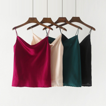 Топ атласный на лямках