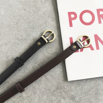 Ремень простой бронзовая пряжка