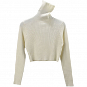 Картинка Водолазка укороченная однотон в рубчик   от магазина LonnaMag