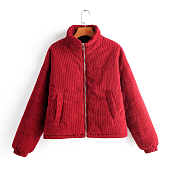 Картинка Куртка вельветовая с воротом стойкой от магазина LonnaMag