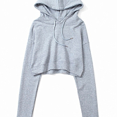 Картинка Толстовка укороченная однотонная от магазина LonnaMag