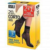 картинка Носки капроновые полиамид ESLI corto 20 den (2+1=3 пары) от магазина LonnaMag