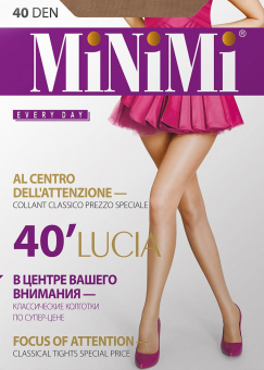 LUCIA 40 (MiNiMi) классические эластичные колготки с усиленными шортиками
