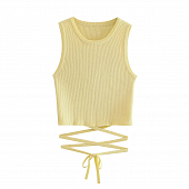 Картинка Топ майка длинные завязки вокруг талии от магазина LonnaMag