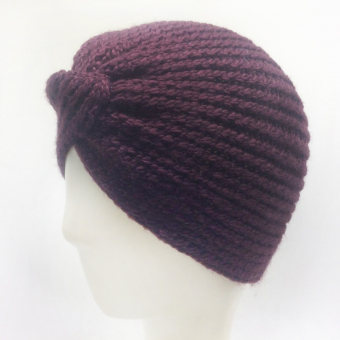 Шапка вязаная как чалма