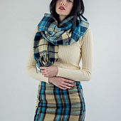 Картинка Юбка мини в клетку сзади кармашек от магазина LonnaMag