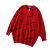 Картинка Свитер красный черные надписи ANMYNA oversize от магазина LonnaMag