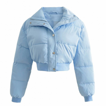 Куртка дутая укороченная молния + 5 кнопок