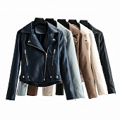 Картинка Куртка косуха сзади на спине замок от магазина LonnaMag