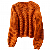 Картинка Свитер горизантальный рубчик (коричневый) от магазина LonnaMag