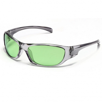 Очки закругленная пластик оправа обтекаемые дужки с круглой вставкой