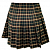 Картинка Юбка мини в складку клетка - темно зеленый + бежевый от магазина LonnaMag