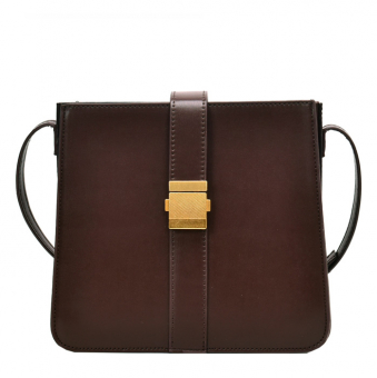 Сумка crossbody квадратная застежка на ремне-хлястике