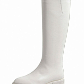 картинка Высокие сапоги из лакированной кожи на плоской подошве от магазина LonnaMag